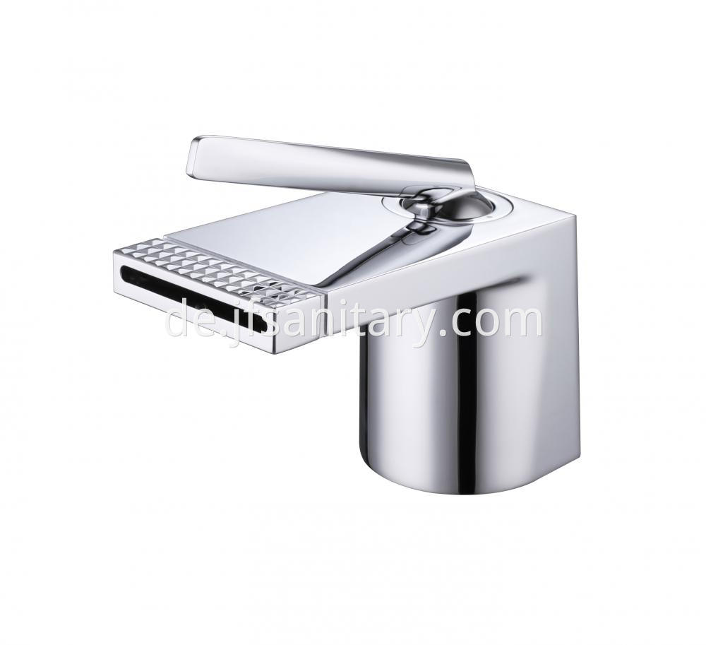 Waterfall Basin Faucets Chrome Brass And Acrylic